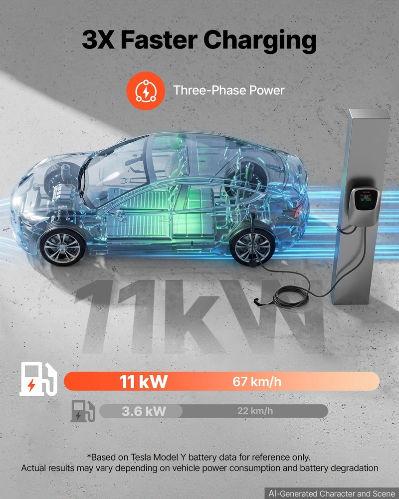 Elektromobilio įkrovimo stotelė 11 kW