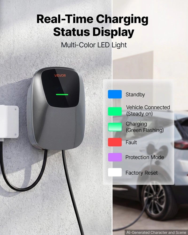 VEVOR Elektromobilio įkrovimo stotelė 11 kW