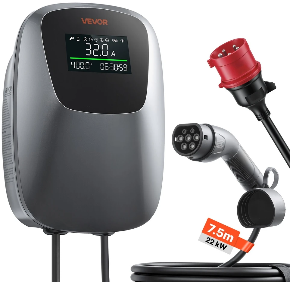 VEVOR Elektromobilio įkrovimo stotelė 22 kW