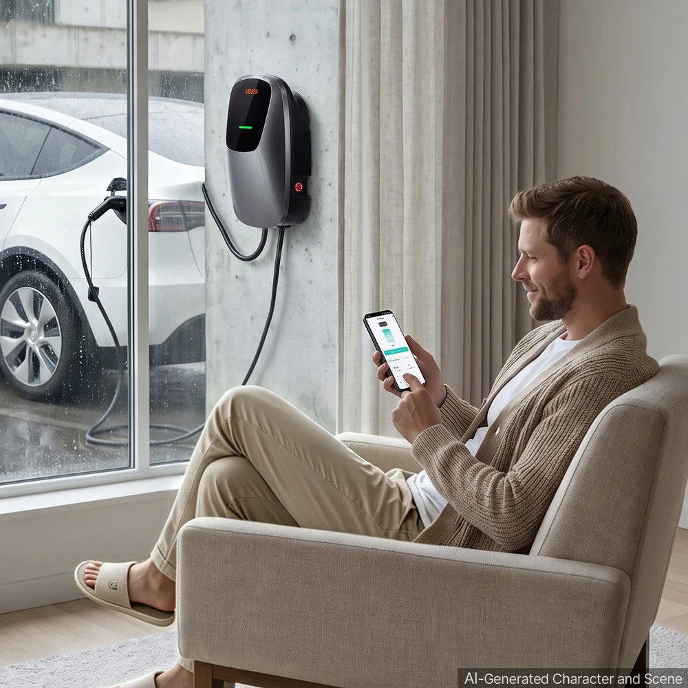 VEVOR Elektromobilio įkrovimo stotelė 7 kW