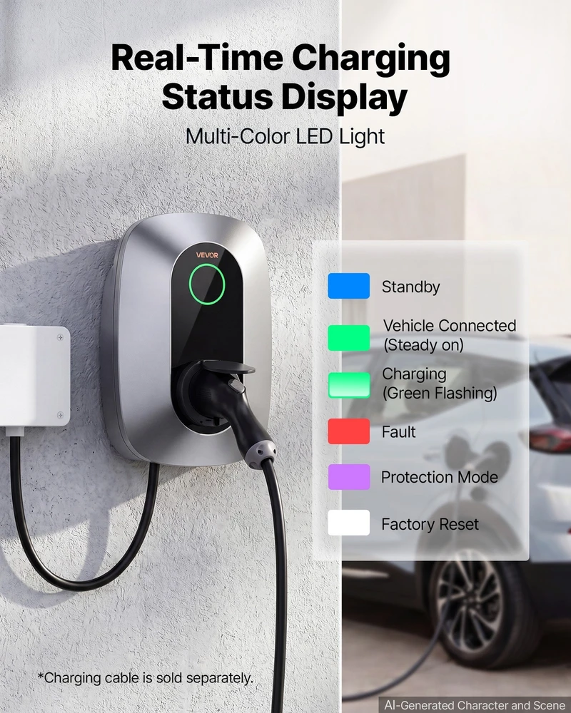 VEVOR Elektromobilio įkrovimo stotelė 7 kW