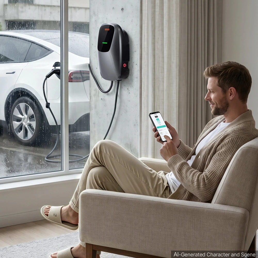 VEVOR Elektromobilių įkrovimo stotelė 22 kW