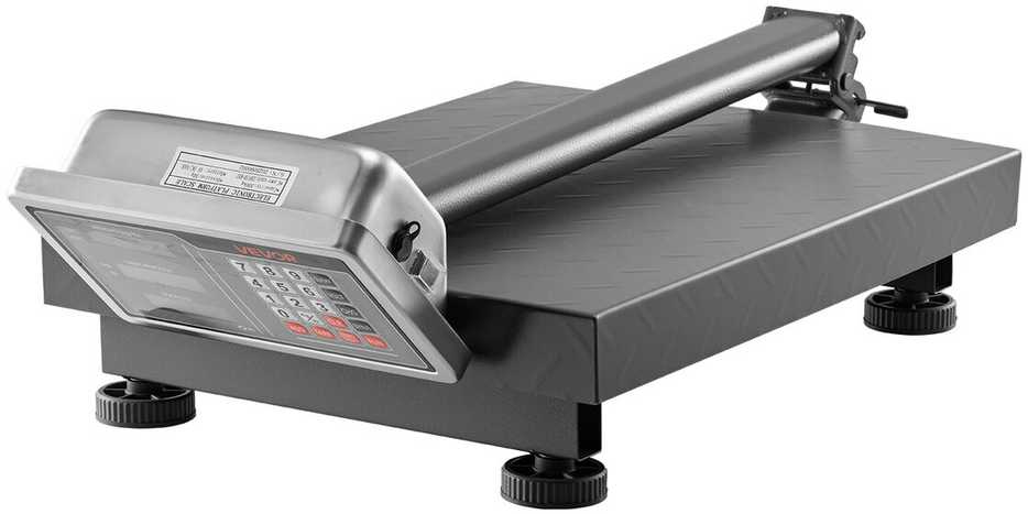 VEVOR Elektroninės platforminės svarstyklės 300 kg, tikslumas 50 g