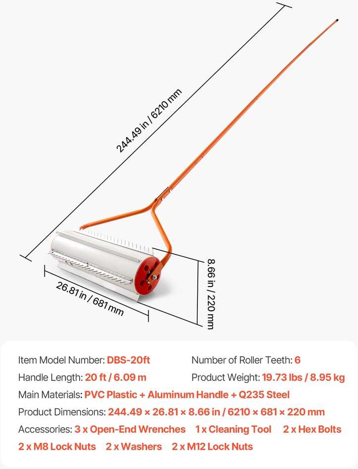 VEVOR Ežerinių piktžolių valytuvas 6,09 m