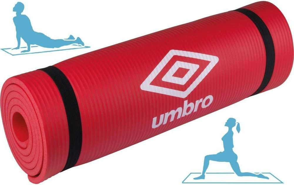 "Umbro" raudonas fitneso ir jogos kilimėlis 190x58x1cm