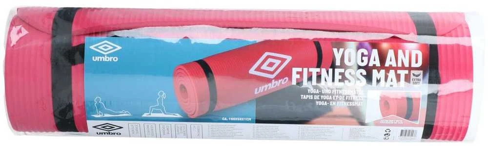 "Umbro" raudonas fitneso ir jogos kilimėlis 190x58x1cm