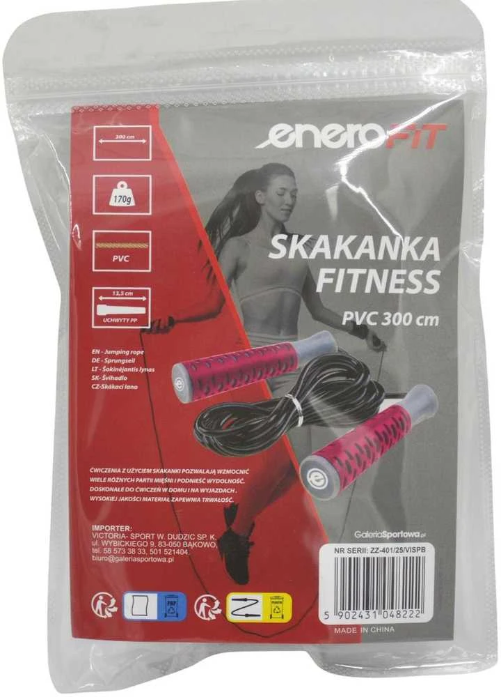 Enero fitneso šokdynė iš PVC 300 cm, rožinė