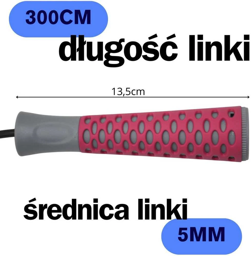 Enero fitneso šokdynė iš PVC 300 cm, rožinė