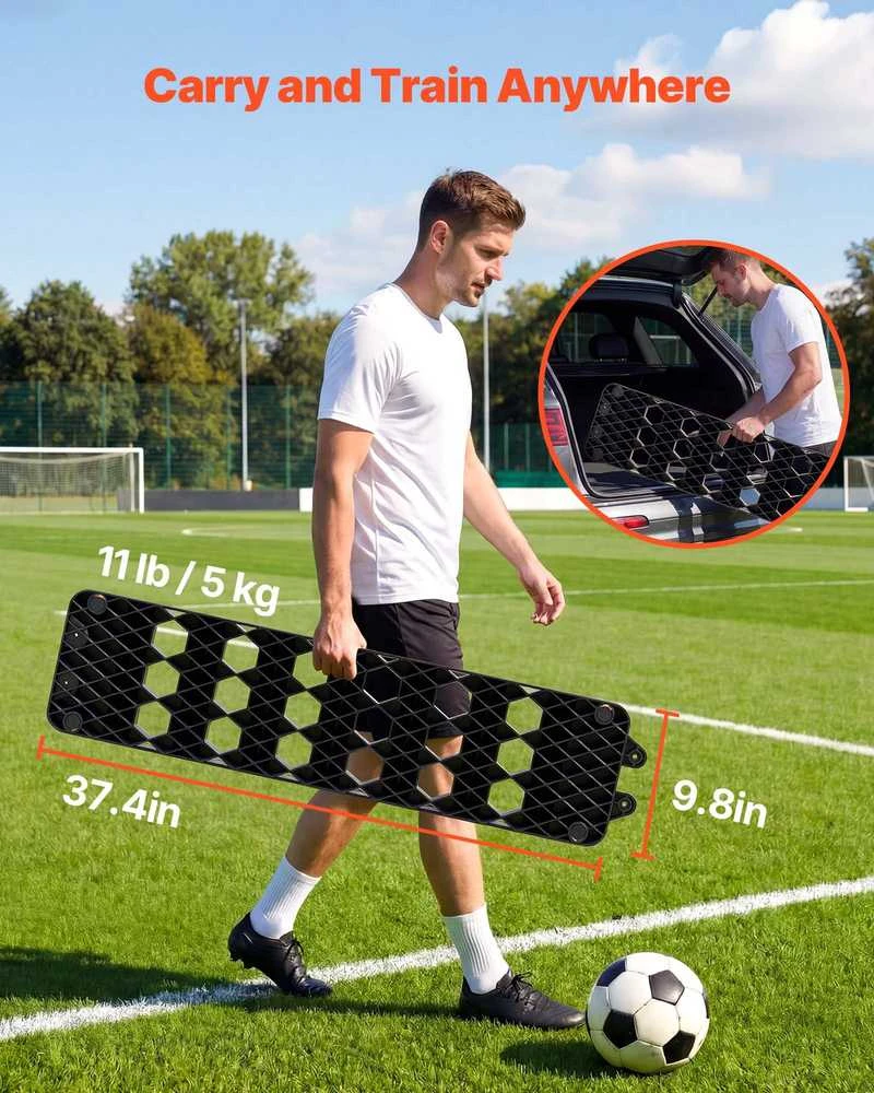 VEVOR Futbolo atšokimo lenta, 950 x 250 mm