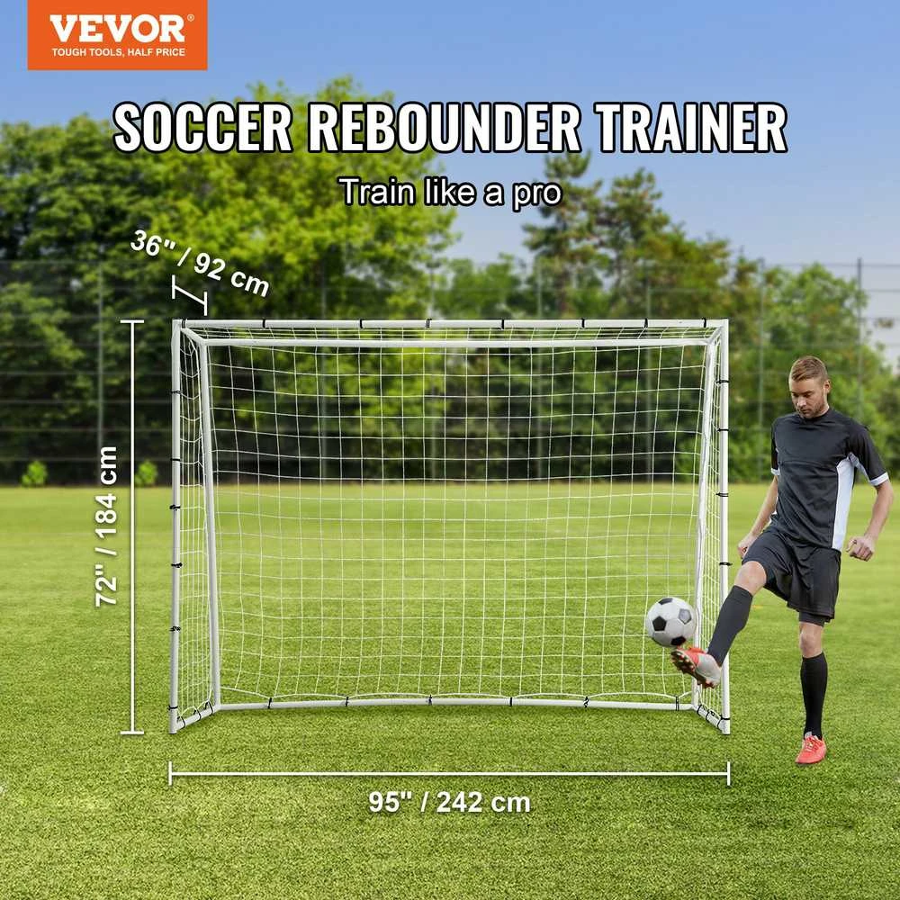 VEVOR Futbolo atšokimo siena 244 x 183 cm