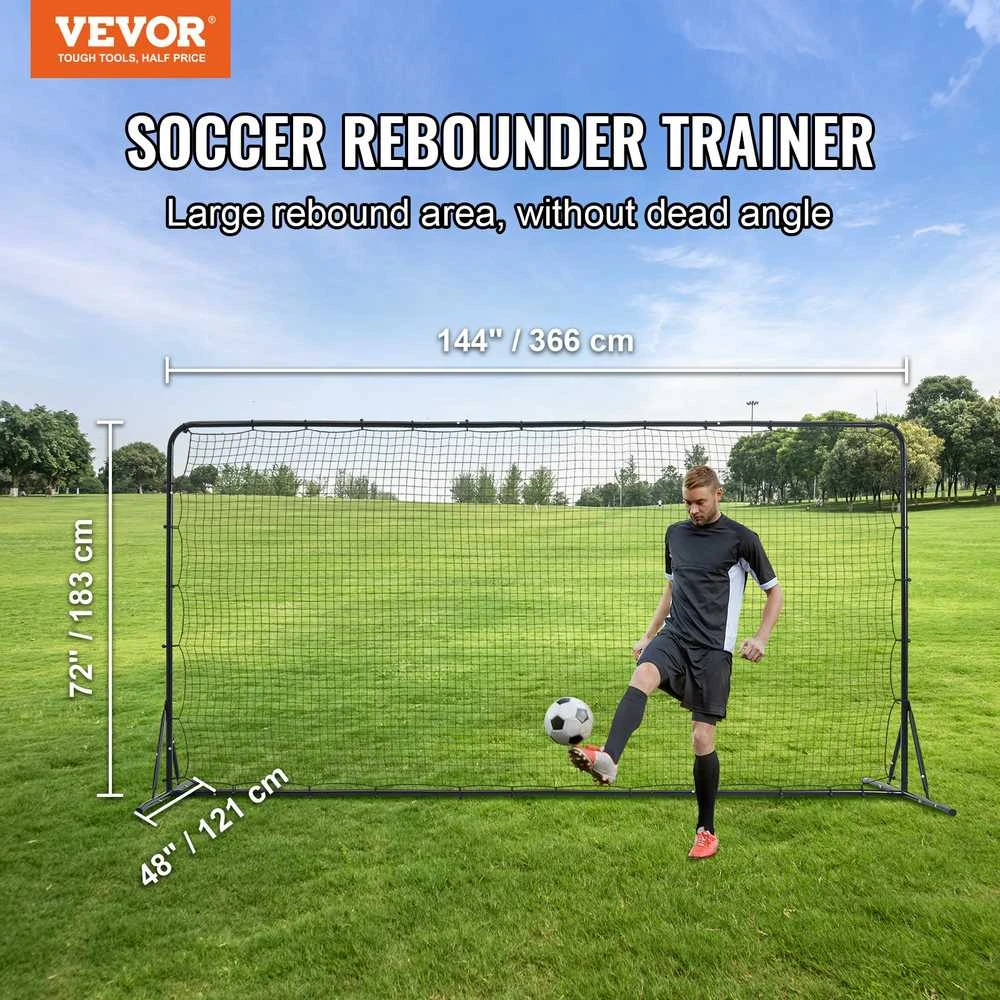 VEVOR Futbolo atšokimo tinklas 12x6 FT