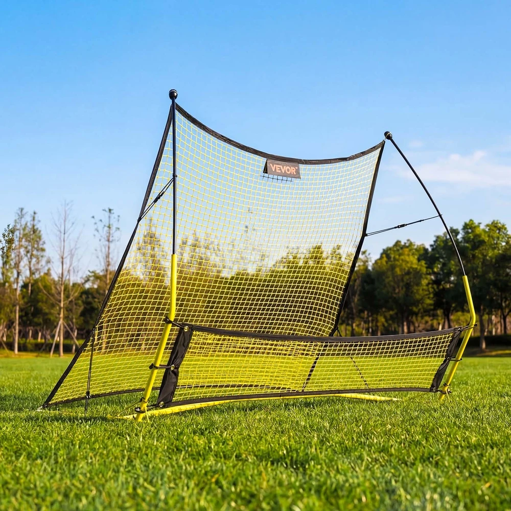 VEVOR Futbolo atšokimo tinklas 2in1, 1830 x 1085 mm