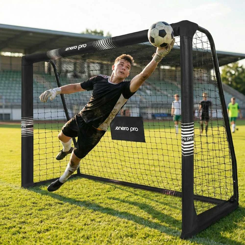 Futbolo vartai su tinklu 180x120 cm Enero Pro