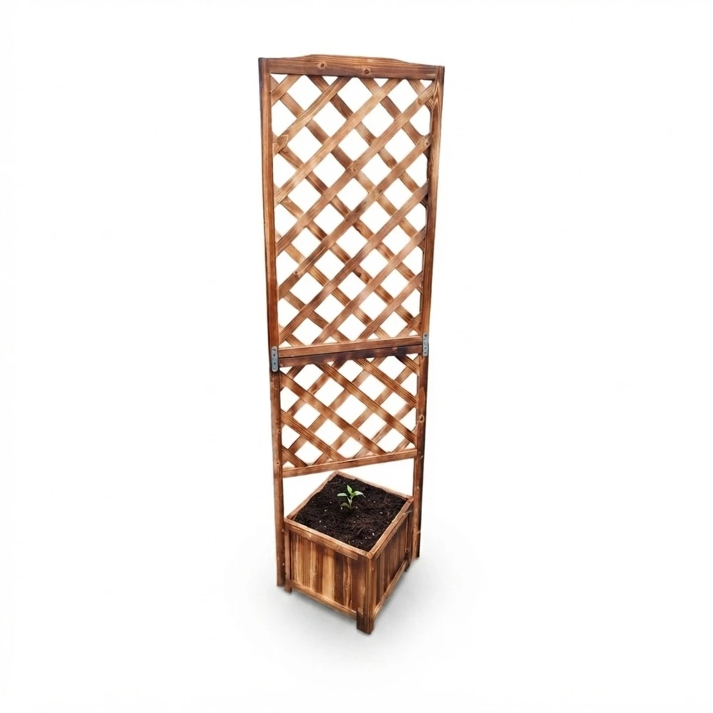 Relaxdays Gėlių dėžė su grotelėmis 180 cm