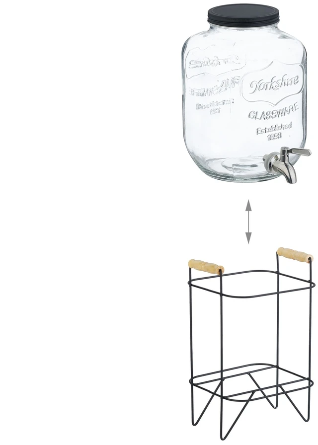 Gertuvė Relaxdays Gėrimų dozatorius su stovu 5L