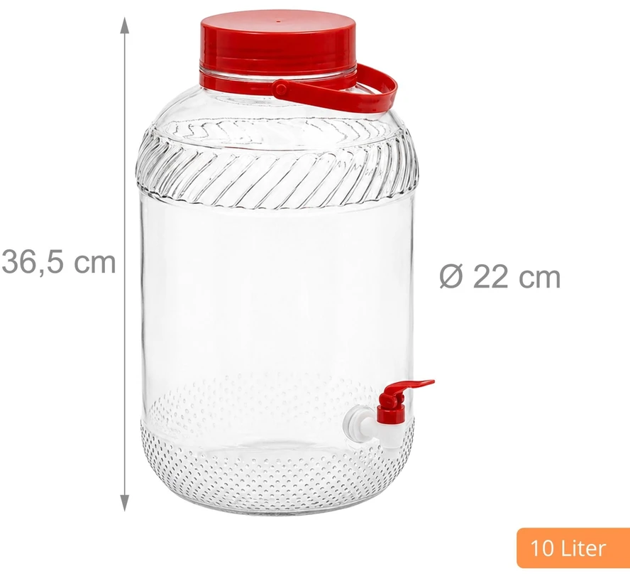 Gertuvė Relaxdays Šaltų gėrimų dozatorius, 10 L