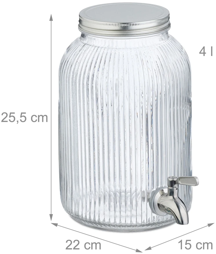 Relaxdays Vintažinis gėrimų dozatorius 4L