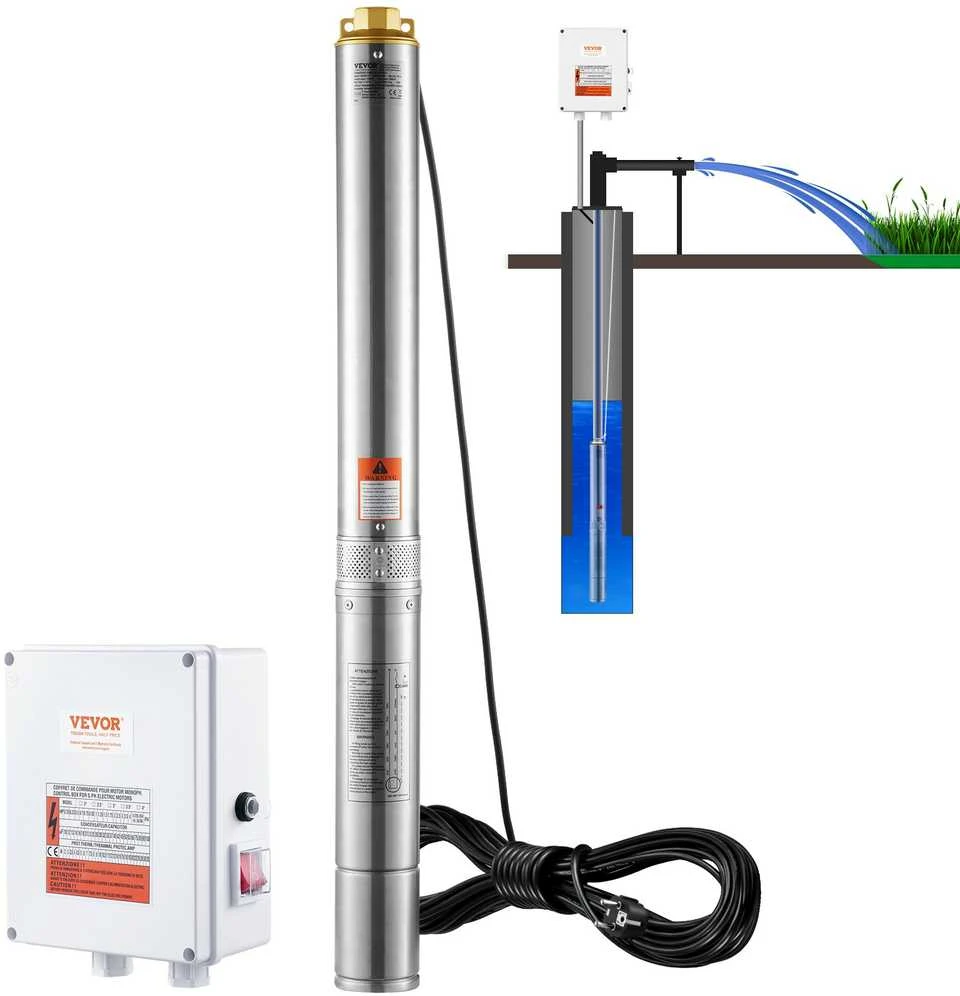VEVOR Gilaus gręžinio panardinamas vandens siurblys 2200W