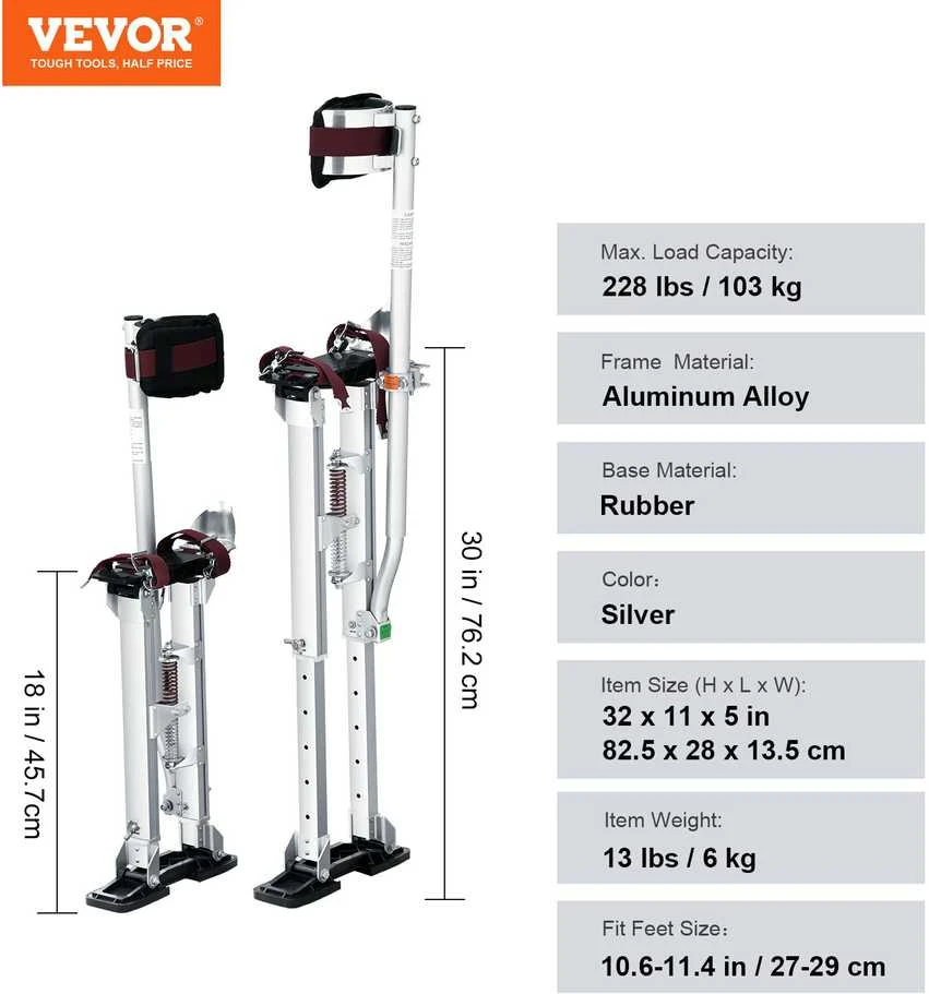 VEVOR Gipso kartono pakilimų įrenginys, 45,7–76,2 cm