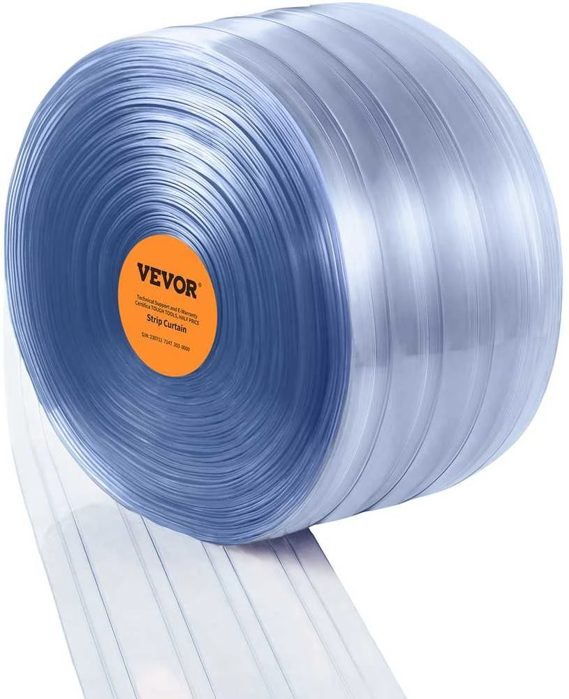 VEVOR Gofruotas PVC užuolaidų rulonas šaldytuvams ir šaldikliams