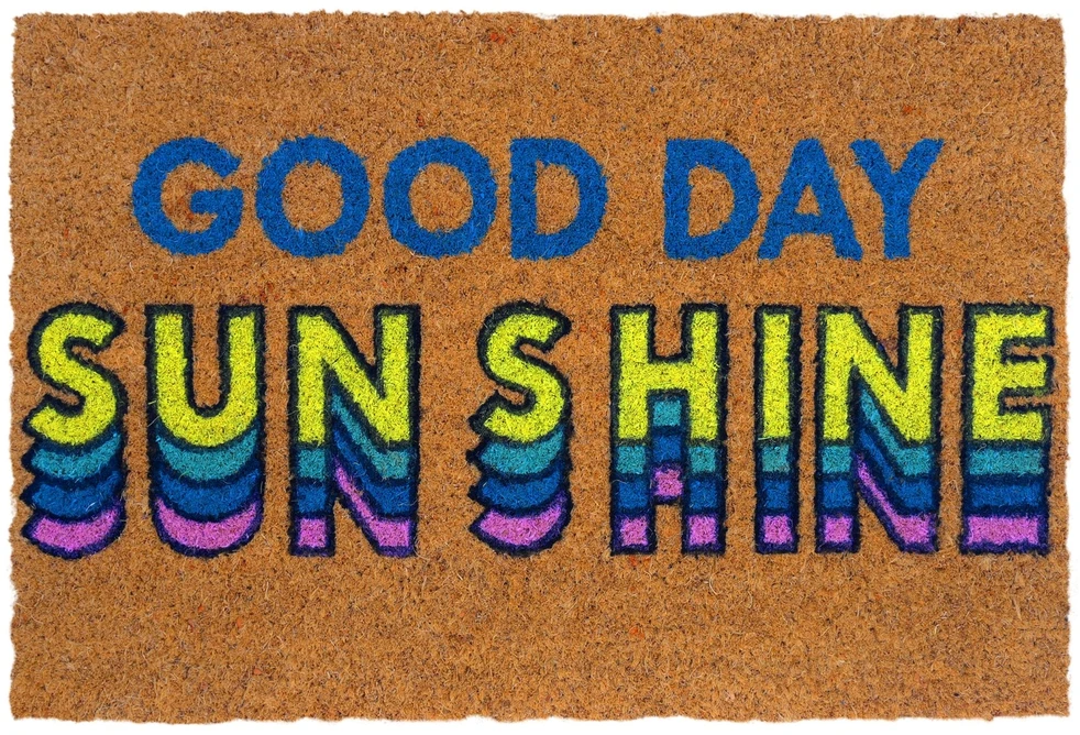 Relaxdays "Good Day Sunshine" kokosinis kilimėlis