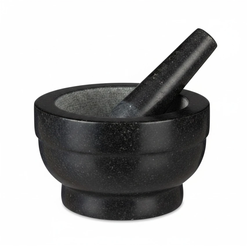 Relaxdays Granito grūstuvė su grūstuku 20 cm