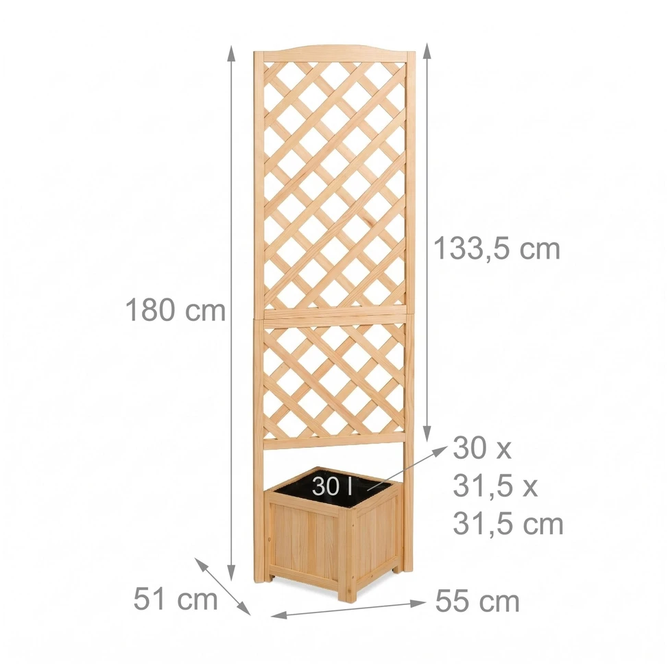 Grotelių vazonas 180 cm