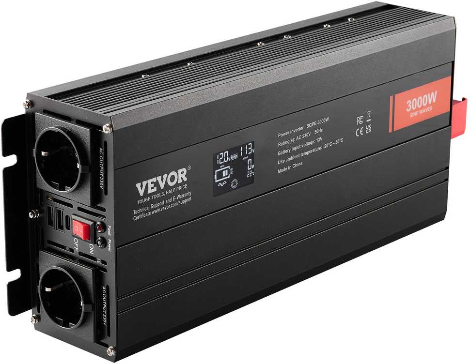 VEVOR Grynos sinusinės bangos inverteris 3000W