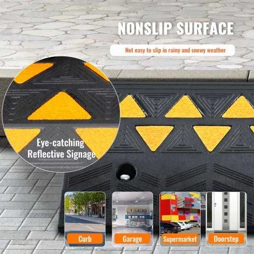 Vevor Guminis šaligatvio nuolydžio rampa 10.8 cm aukščio