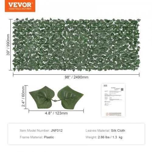 Vevor Dirbtinė gebenės privatumo tvora, 1 x 2,5 m