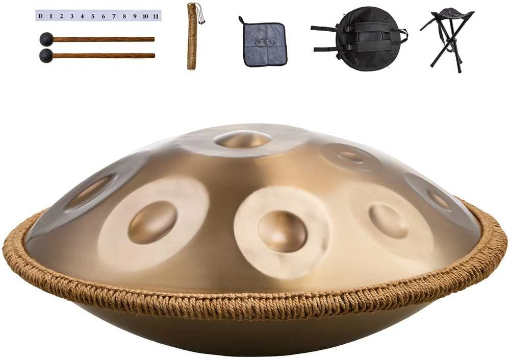 VEVOR Handpan būgnas 22 cm 12 natų D minoras