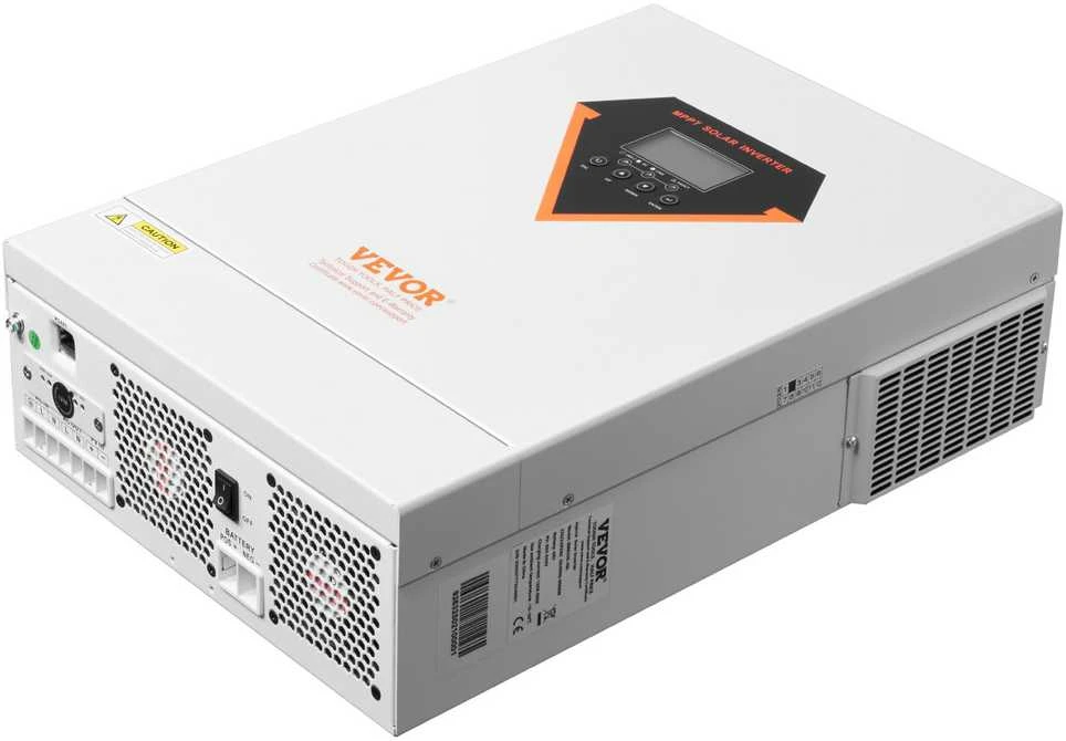 VEVOR Hibridinis saulės inverteris su įkrovikliu 6000W