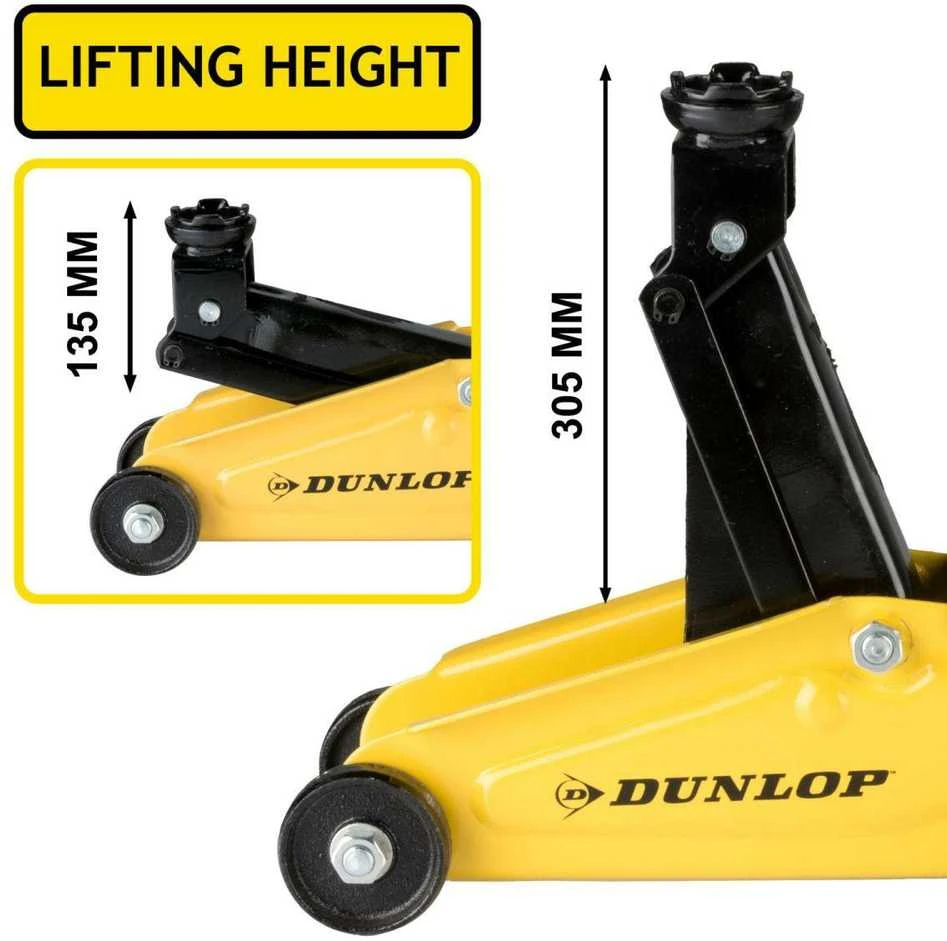 Dunlop domkratas su ratukais 2000kg