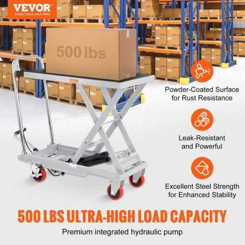 VEVOR Hidraulinis keltuvo vežimėlis, 230 kg talpa