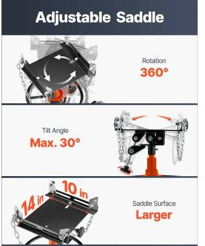 VEVOR Hidraulinis transmisijos keltuvas 500 kg