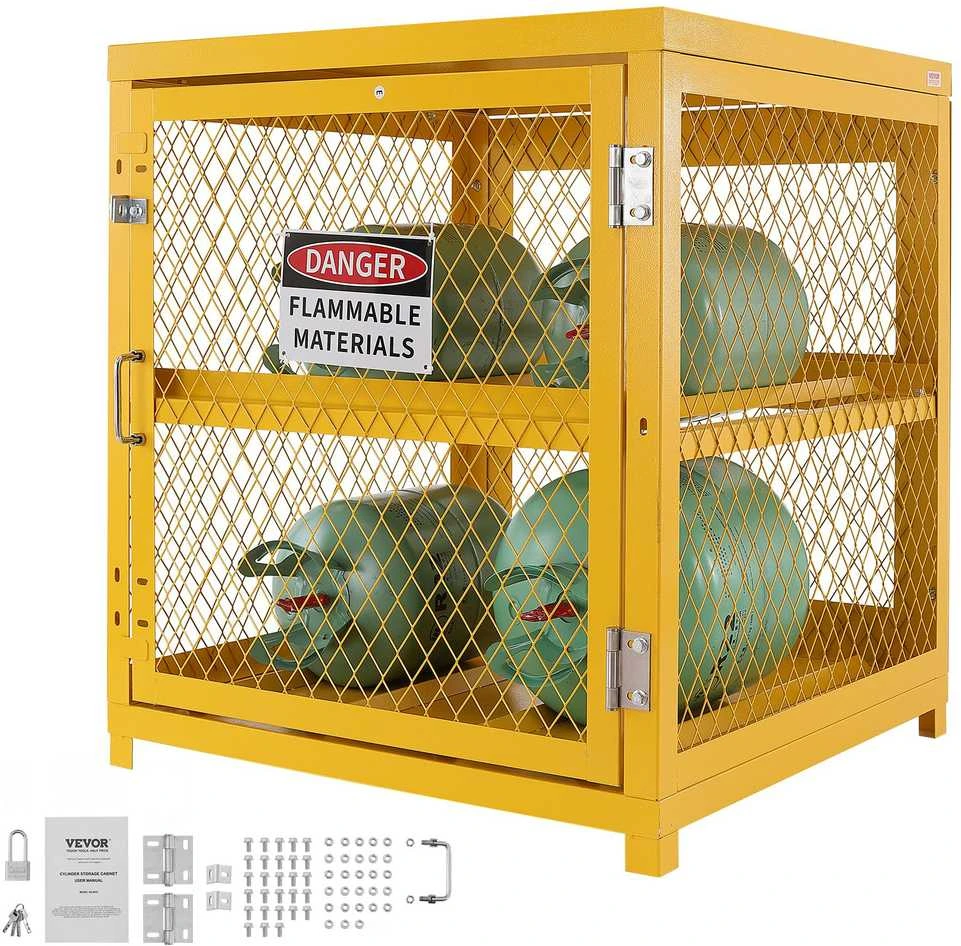 VEVOR Horizontalus cilindrų laikymo spinta 4x15 kg