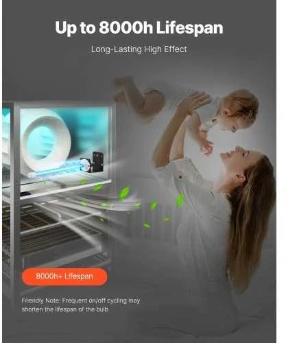 VEVOR Hvacr oro valytuvas su UV lempute