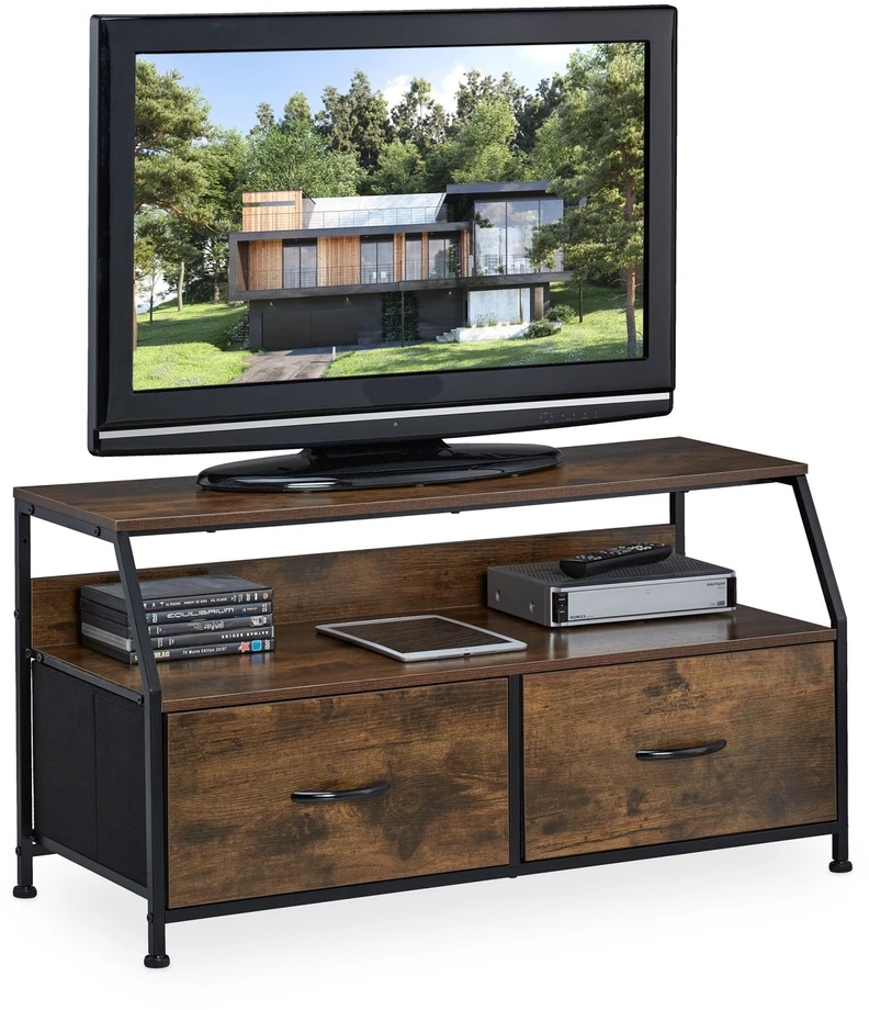 Relaxdays Industrinio stiliaus dizaino TV spintelė