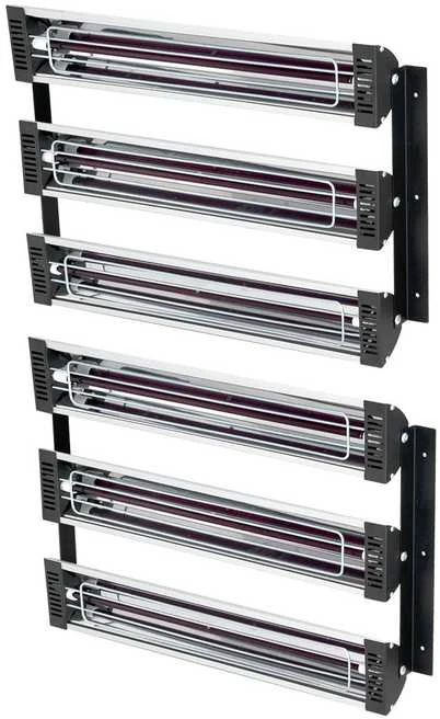 VEVOR Infraraudonųjų spindulių šildytuvas dažymo kabinoms, 2 komplektai, 3000W