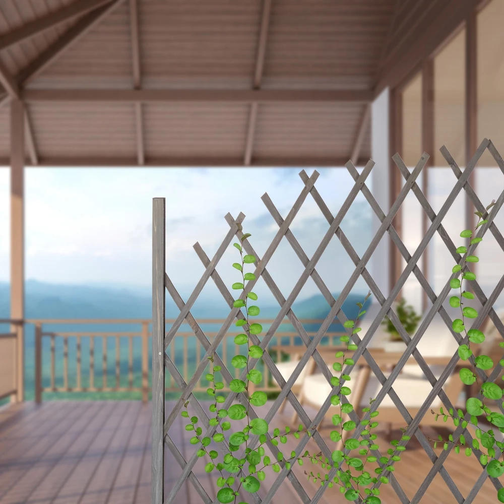 Relaxdays Išplečiamos medinės grotelės
