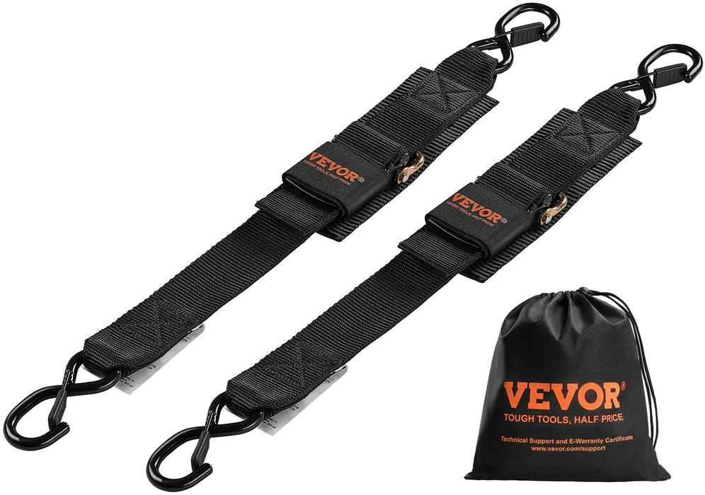 VEVOR Ištraukiamos sagties diržai 5 cm x 60 cm valtims (2 vnt.)