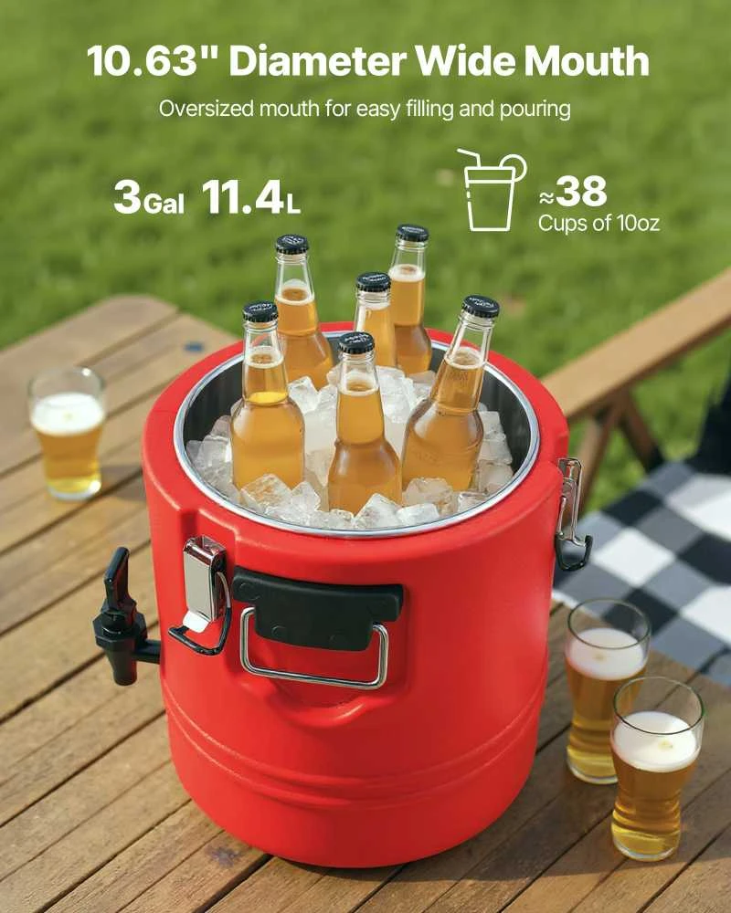 VEVOR Izoliuotas gėrimų dozatorius 11.4L