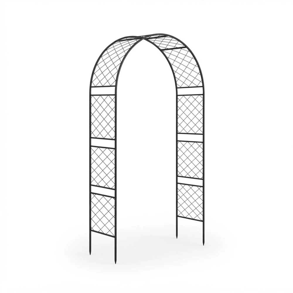 Relaxdays Juoda metalinė arka