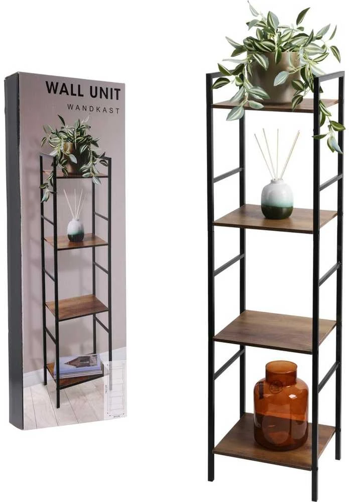 KOOPMAN Trends4You Metalinis Stalčiukas 29,5x23,5x106,5 cm - Knygų Lentyna - Saugojimo Stovas
