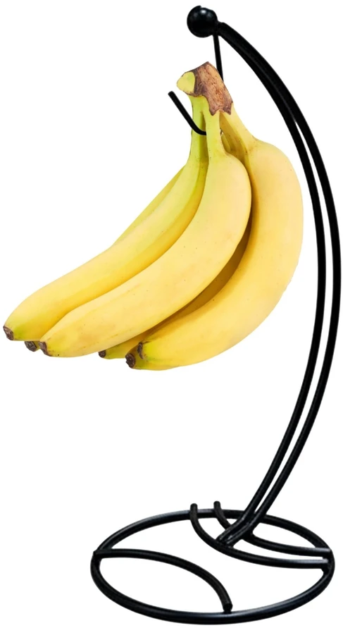Relaxdays Juodas metalinis bananų laikiklis