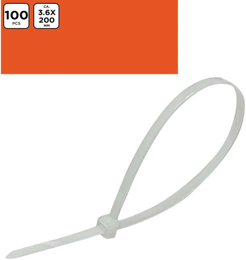 Dpm Solid Kabelių tvirtinimo dirželiai 100 vnt 200 mm