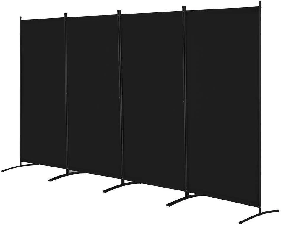 VEVOR Kambario pertvara 4 panelės juoda