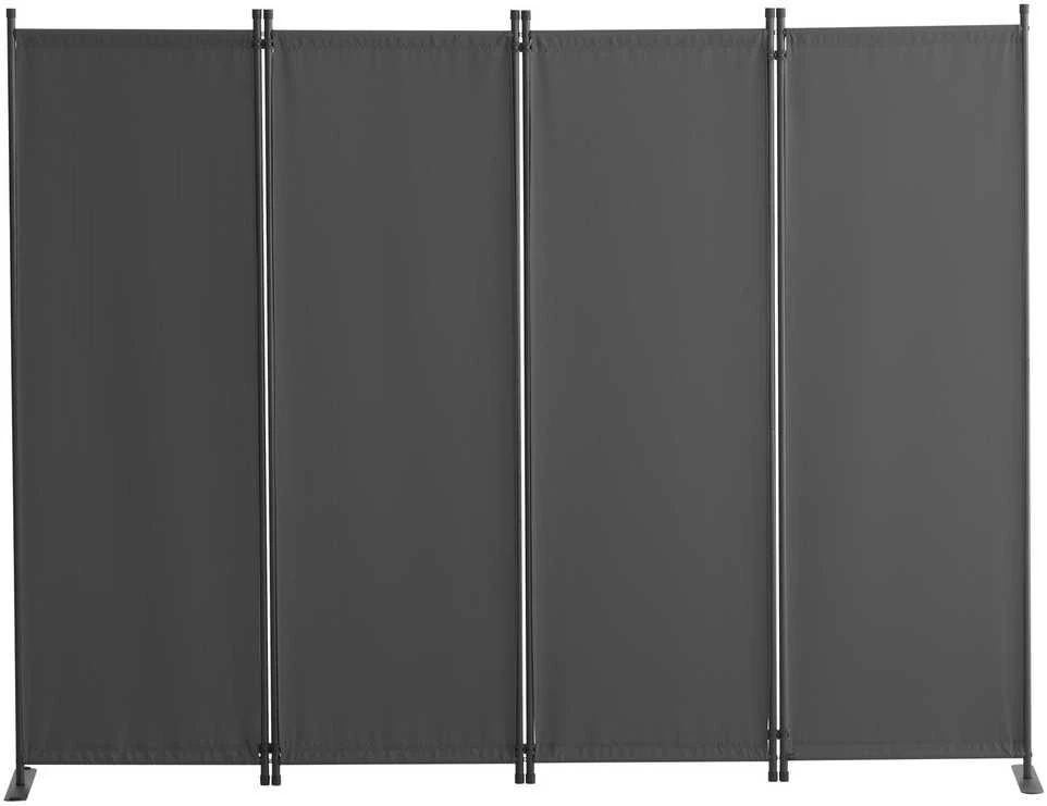 VEVOR Kambario pertvara, 4 panelių, pilka