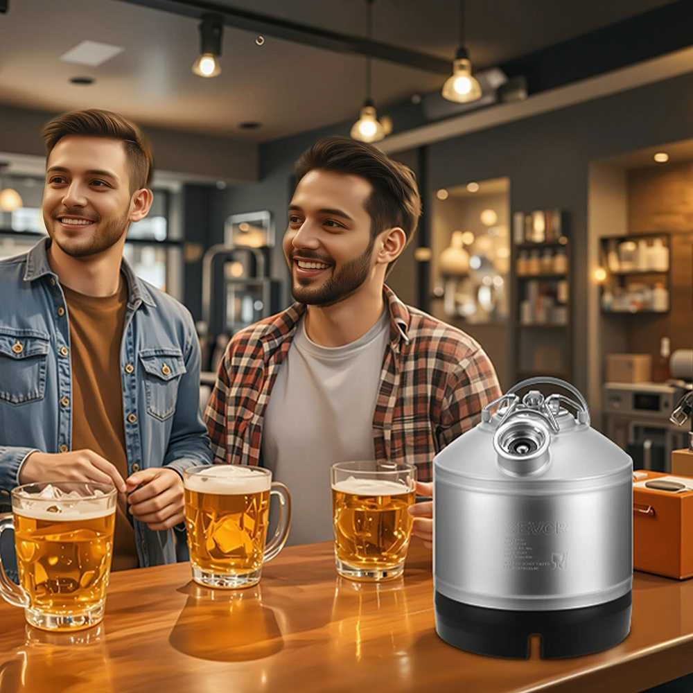 VEVOR Kegų valymo rinkinys, 6.5L su D jungtimi