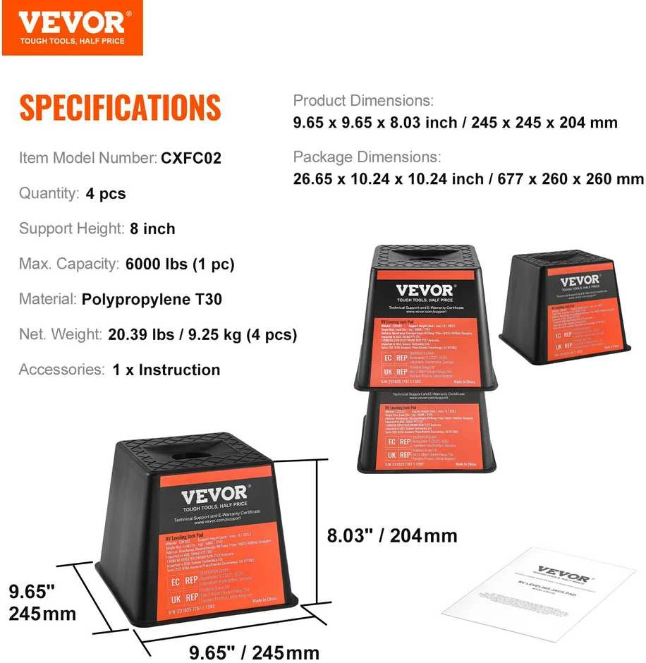 VEVOR Kėliklio blokas, 6000 kg RV blokas
